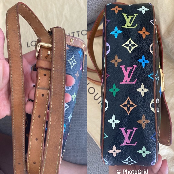 LOUIS VUITTON Monogram Multicolor Sologne Black - Picture 12 of 16